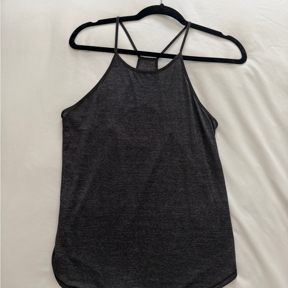 lululemon athletica Charcoal Gray Strappy Halter Tank